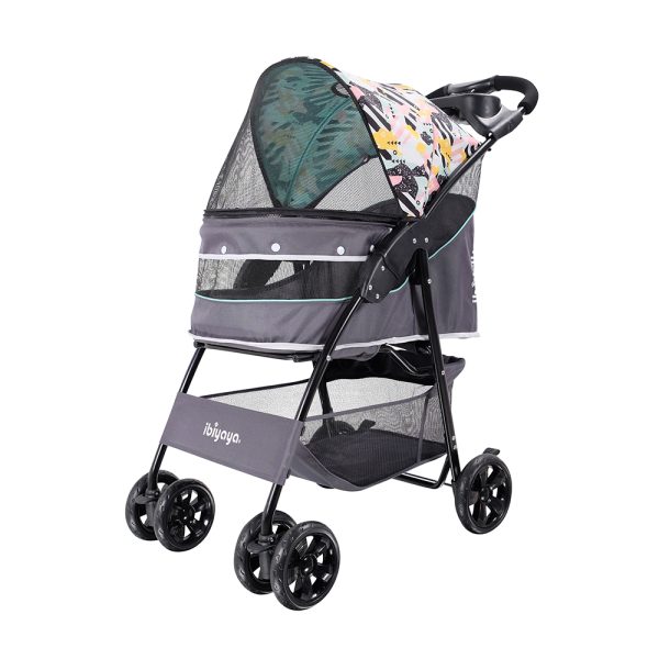 Ibiyaya Cloud 9 Pet Stroller with colourful print