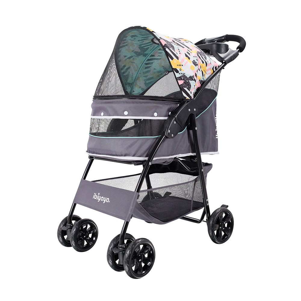 Ibiyaya Cloud 9 Pet Stroller with colourful print