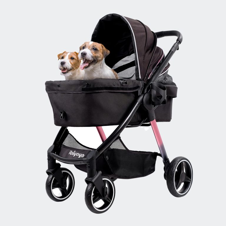 Luxury 4-Wheel Pet Stroller | Comfortable & Stylish | Ibiyaya Retro